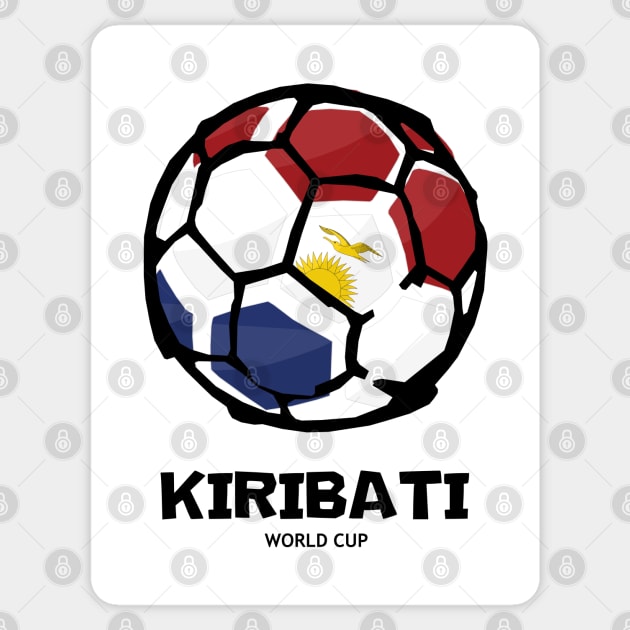 Kiribati Football Country Flag Sticker by KewaleeTee